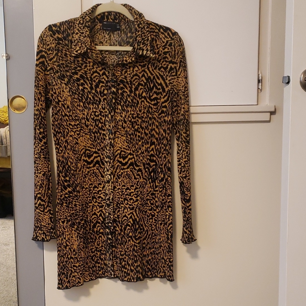 Asos Cheetah Print Mini Dress - Womens 6